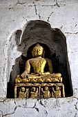 Ananda temple Bagan, Myanmar. Images of the life historical Buddha from birth to death of the circumambulatory corridors. 